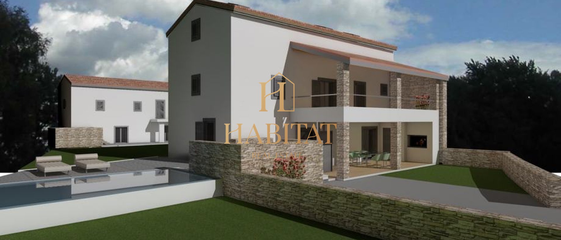 House, 230 m2, For Sale, Kanfanar - Marići